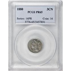 1880 3CN PR65 PCGS