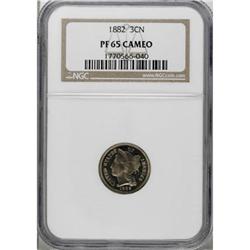 1882 3CN Cameo PR65 NGC