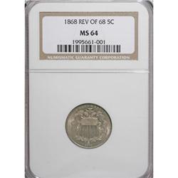 1868 5C MS64 NGC