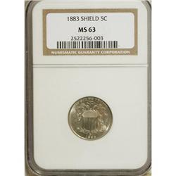 1883 5C MS63 NGC