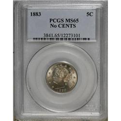 1883 5C No Cents MS65 PCGS