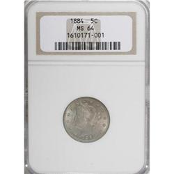 1884 5C MS64 NGC