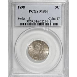 1898 5C MS64 PCGS