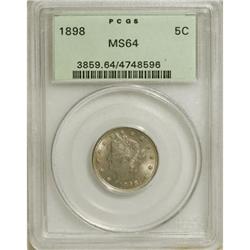 1898 5C MS64 PCGS