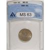 Image 1 : 1901 5C MS63 ANACS