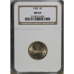 1902 5C MS64 NGC