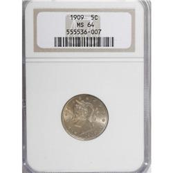 1909 5C MS64 NGC