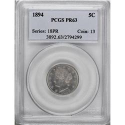 1894 5C PR63 PCGS