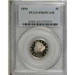 1894 5C Cameo PR65 PCGS