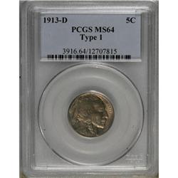 1913-D 5C Type One MS64 PCGS