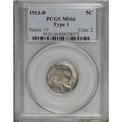 1913-D 5C Type One MS66 PCGS
