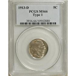 1913-D 5C Type One MS66 PCGS