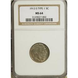 1913-S 5C Type One MS64 NGC