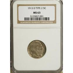 1913-D 5C Type Two MS63 NGC