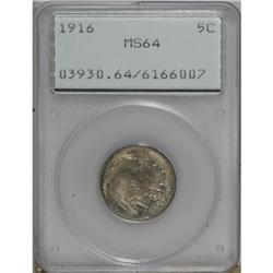 1916 5C MS64 PCGS