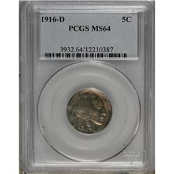 1916-D 5C MS64 PCGS