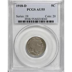 1918-D 5C AU55 PCGS
