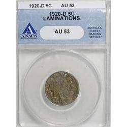 1920-D 5C AU53 ANACS
