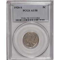 1920-S 5C AU58 PCGS