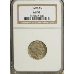 1920-S 5C AU58 NGC