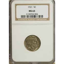1921 5C MS63 NGC