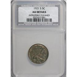 1921-S 5C AU50 CSN