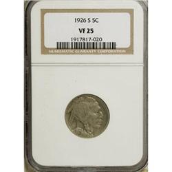 1926-S 5C VF25 NGC