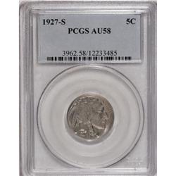 1927-S 5C AU58 PCGS