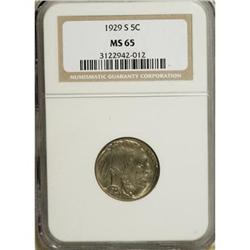 1929-S 5C MS65 NGC