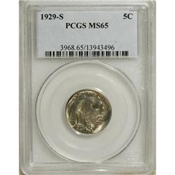 1929-S 5C MS65 PCGS