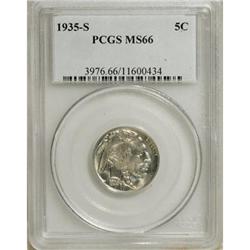 1935-S 5C MS66 PCGS