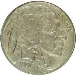 1937-D 5C Three-Legged AU55 NGC