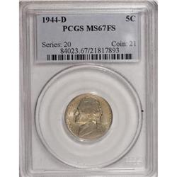 1944-D 5C Full Steps MS67 PCGS