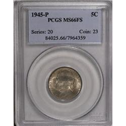 1945-P 5C Full Steps MS66 PCGS