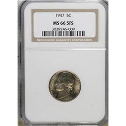 1947 5C Full Steps MS66 NGC