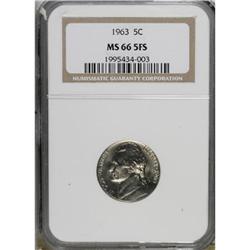 1963 5C Full Steps MS66 NGC