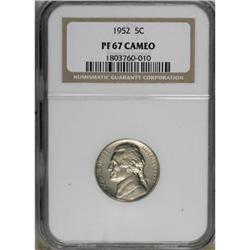 1952 5C Cameo PR67 NGC