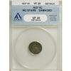 Image 3 : 1837 H10C No Stars, Large Date (Curl Top 1) VF20 ANACS