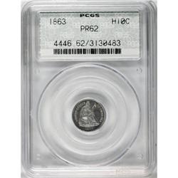 1863 H10C PR62 PCGS