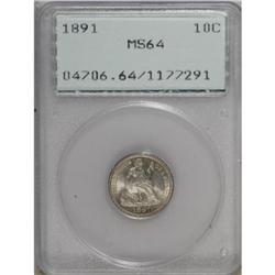 1891 10C MS64 PCGS