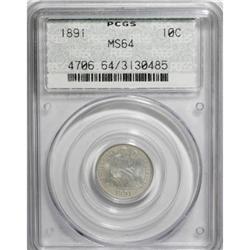 1891 10C MS64 PCGS