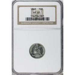 1860 10C PR61 NGC