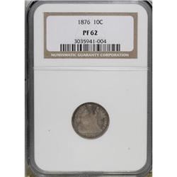 1876 10C PR62 NGC