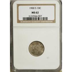 1900-S 10C MS62 NGC