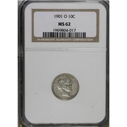 1901-O 10C MS62 NGC
