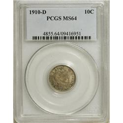 1910-D 10C MS64 PCGS