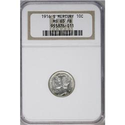 1916-S 10C Full Bands MS65 NGC