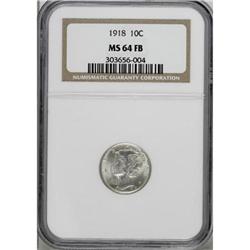 1918 10C Full Bands MS64 NGC