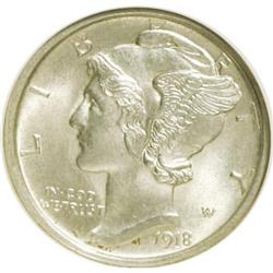 1918-S 10C MS64 NGC