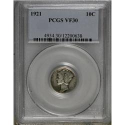 1921 10C VF30 PCGS